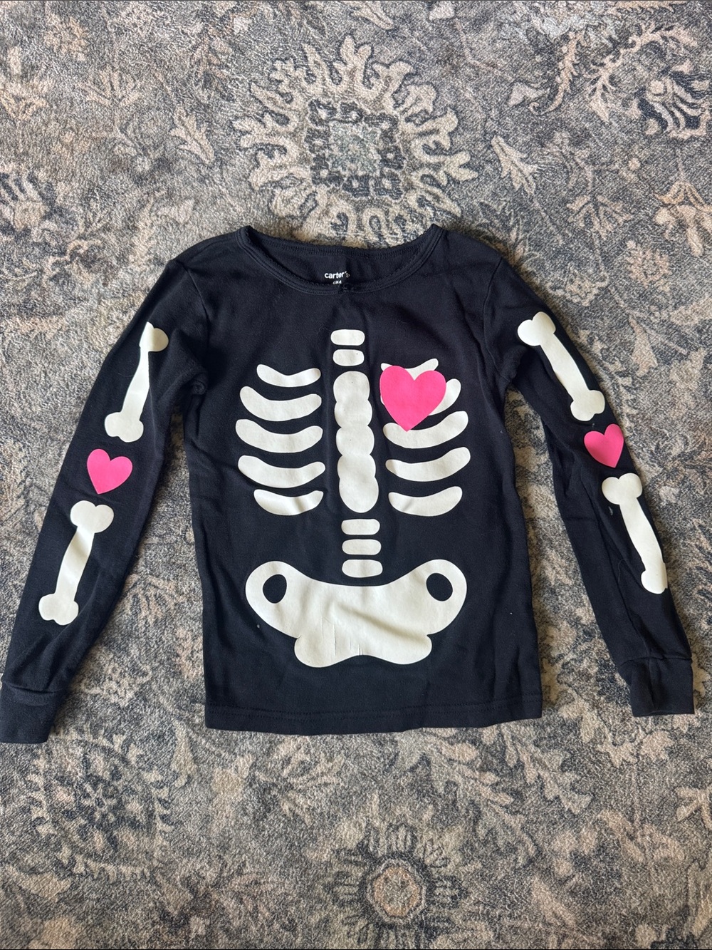 Carters Skeleton PJs - Picture 2 of 6